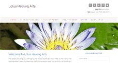 Desktop Screenshot of lotushealingarts.net